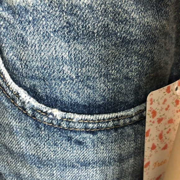 We the Free Free People Zip It Up Denim Mini Skirt - Picture 8 of 9